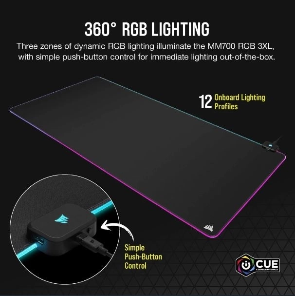 Podložka pod myš s RGB osvetlením CORSAIR MM700
