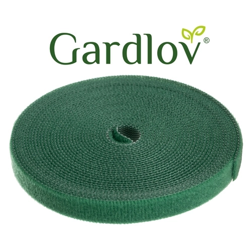 Gardlov zelená textilná páska s háčikom a slučkou 5m