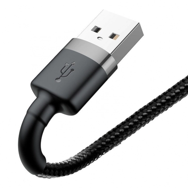 Baseus Cafule Lightning USB kábel 2,4 A 0,5 m šedo-čierny