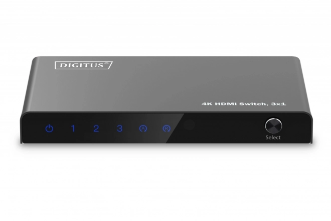Priechodný HDMI prepínač 4K s diaľkovým ovládačom