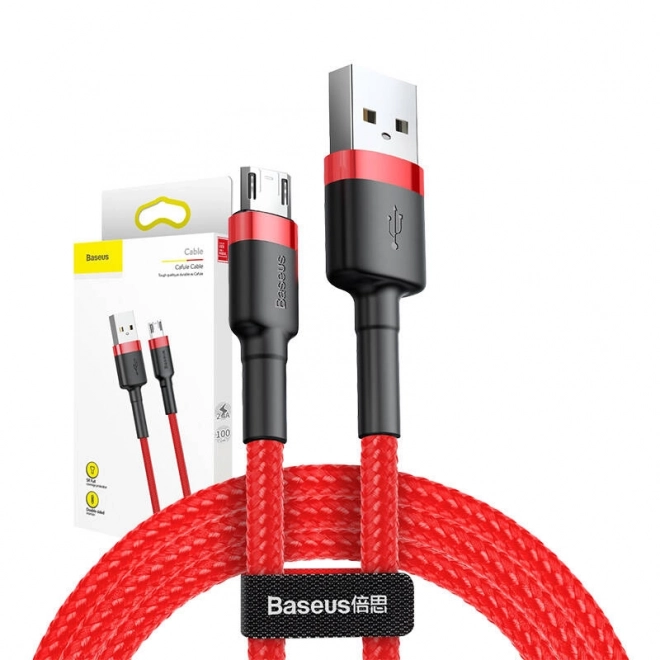 Kábel Baseus Cafule Micro USB 2,4A 1m Červený