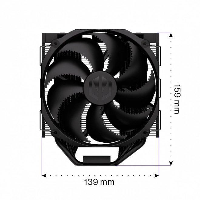 Chladič procesora Fortis 5 Black