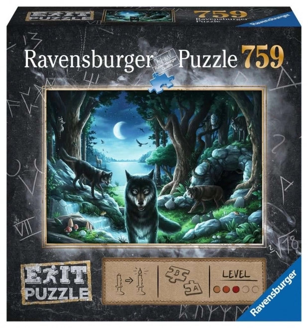 Úniková hra puzzle Vlk