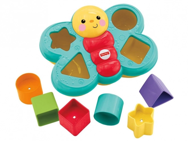 Fisher-Price pestrofarebný motýľ skladačka