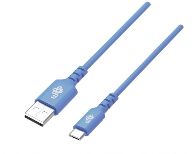 Silikónový USB-C kábel 1m modrý Quick Charge