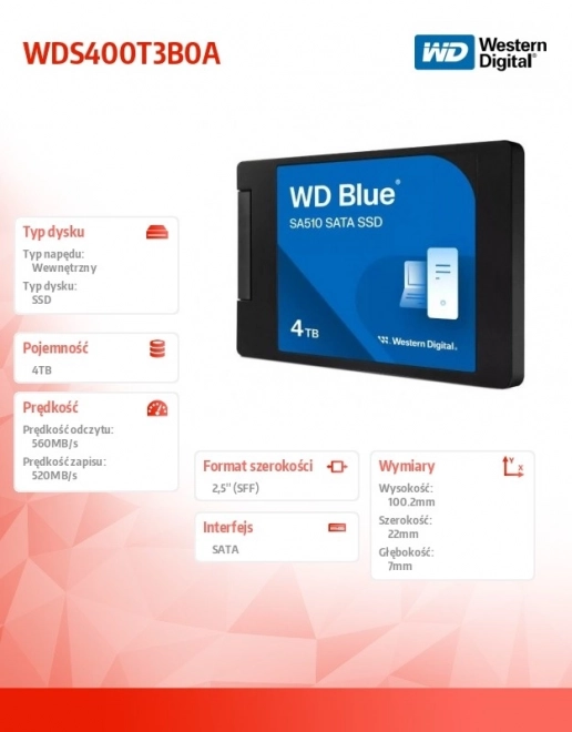 Ssd disk Blue 4TB SA510