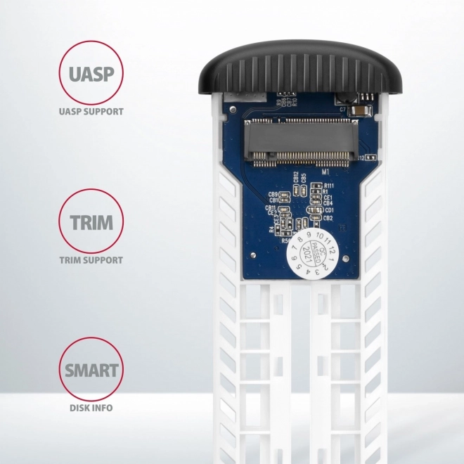 Alumíniový obal na SSD disky Axagon s USB 3.2 Gen 1
