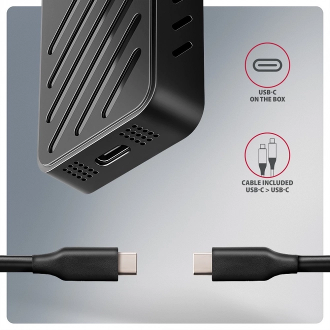 Rýchla vonkajšia hliníková skrinka USB-C 20Gbps pre NVMe SSD disky