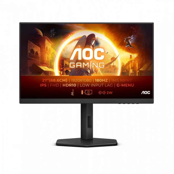 Herný monitor 27 palcov IPS 180Hz s HDMI a pivotom