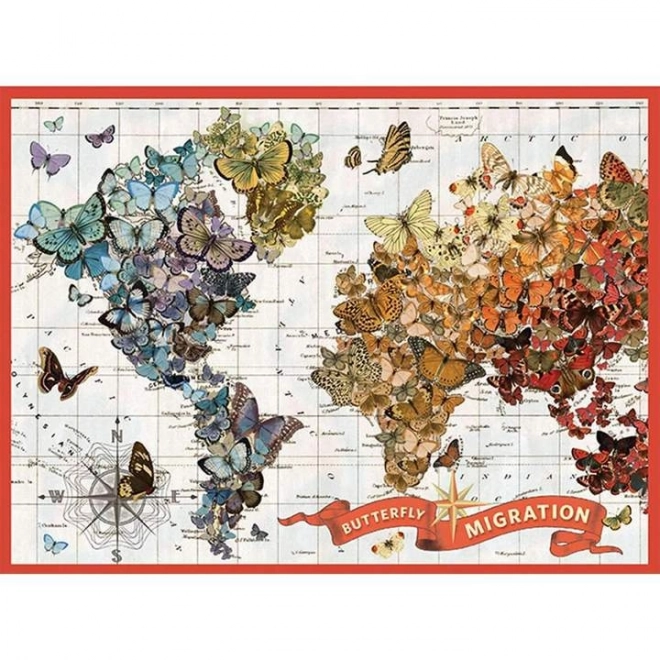 Galison Puzzle Migrácia Motýľov 1000 Dielikov