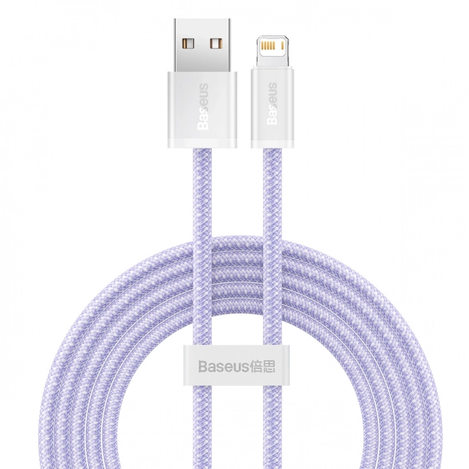 Baseus dynamický kábel USB na Lightning 2m fialový