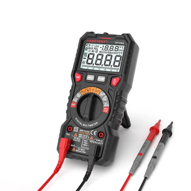 Digitálny multimeter so svietidlom Habotest HT118A, True RMS, NCV