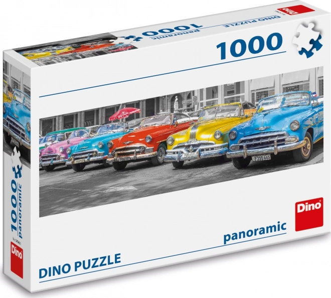 Panoramatické puzzle Autá stretnutie 1000 dielikov