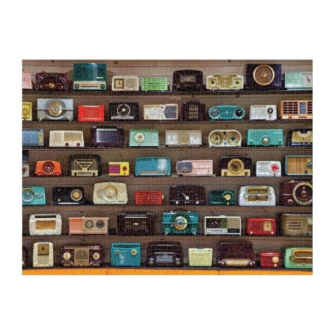 Galison Retro rádiobudíky puzzle 1000 dielikov