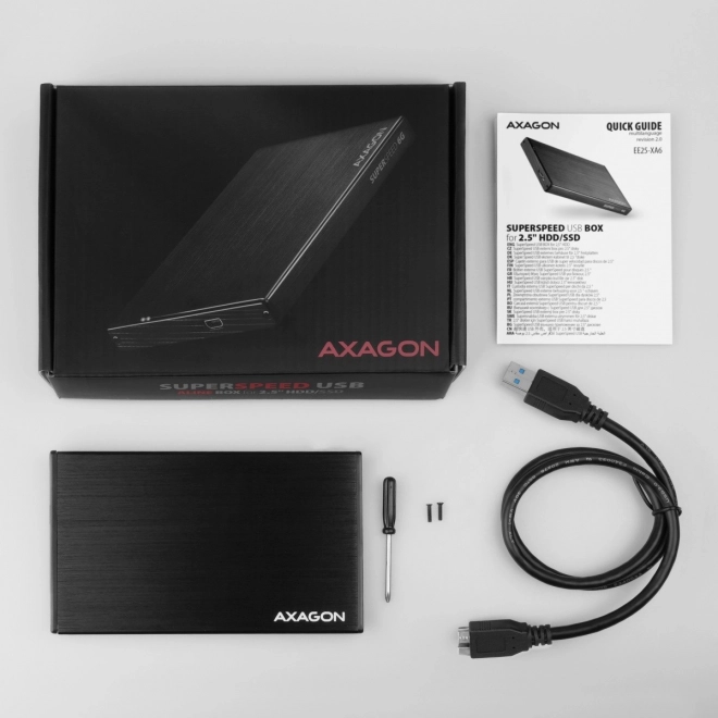 Hliníkové puzdro na externý disk USB 3.2 Gen 1 pre SATA 2,5"