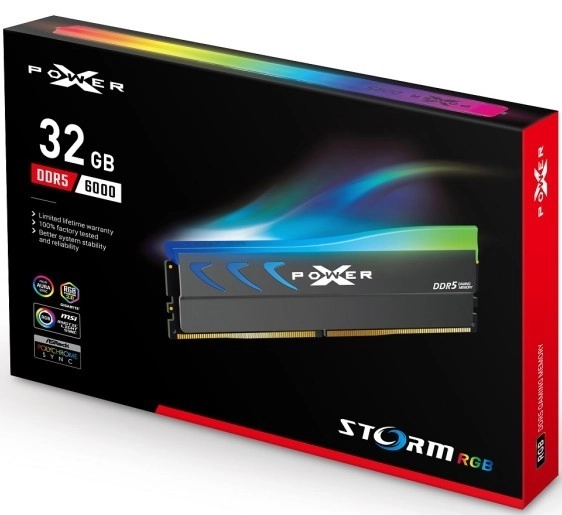 Pamäťová karta XPOWER Storm RGB DDR5 32GB 6000 CL38 šedá