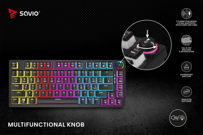 Bezdrôtová mechanická klávesnica Phenix Gateron Yellow Pro