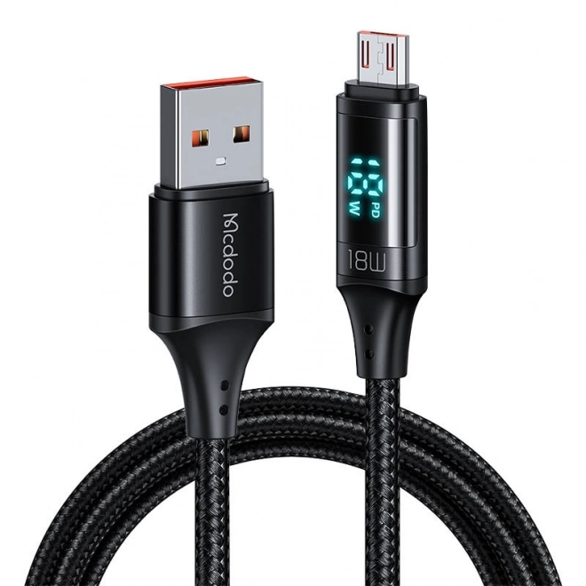 Kábel Mcdodo USB na Micro USB 3A 1,2 m čierny