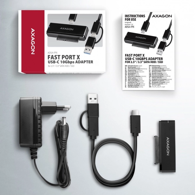 Univerzálny adaptér USB-C pre SSD/HDD