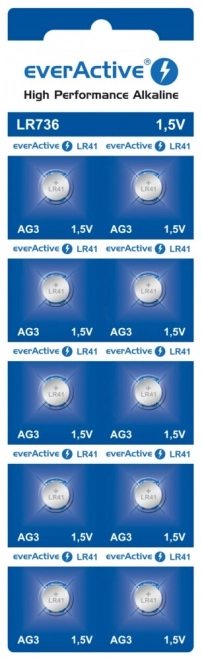 Batérie EverActive LR736 LR41 AG3 - 10 ks