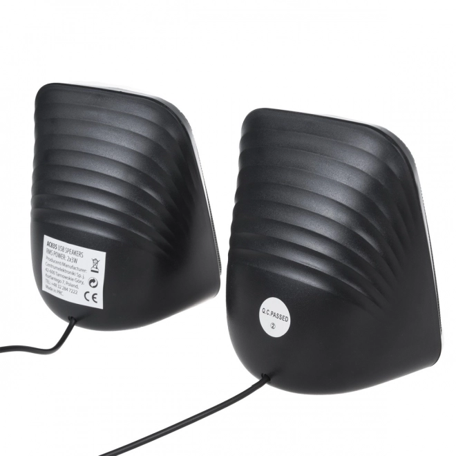 Počítačové reproduktory 6W USB čierne