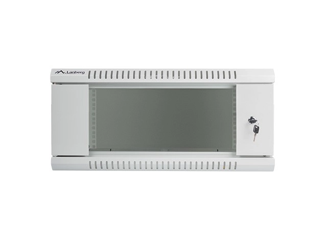 19'' 4U nástenná inštalačná skriňa 600X450mm (sklenené dvere) – Šedá