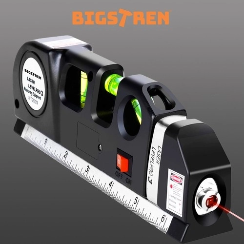 Bigstren 21747 Laserová vodováha s meradlom 250 cm