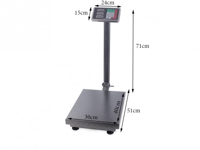 Elektronická obchodná váha 100kg LCD