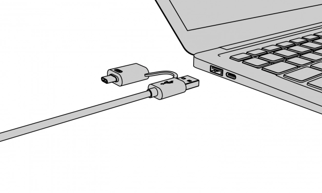 4-portový hub USB 3.2 Gen 1 Typ-C a Typ-A
