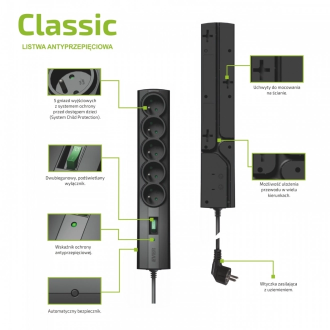 Listva proti prepätiu Ever Classic 3m