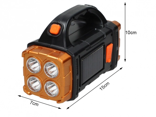 Prenosná solárna LED lampa s powerbankou