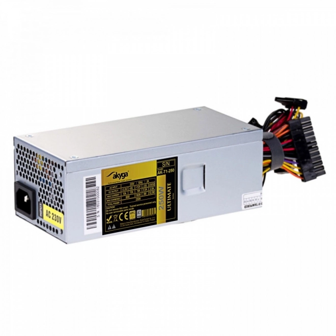Výkonný kompaktný zdroj TFX Akyga 250W 80 Plus Gold
