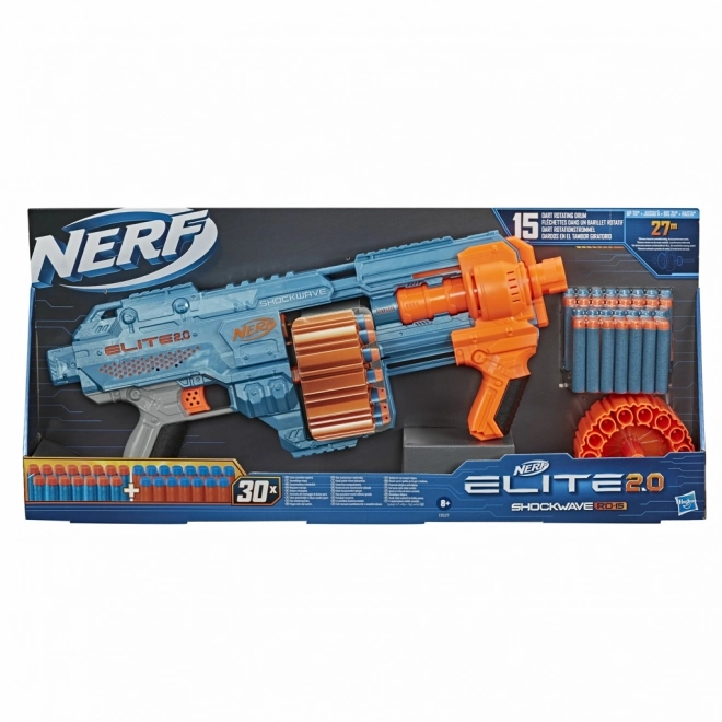 Pistola Nerf Elite 2.0 Shockwave s rotačným bubienkom