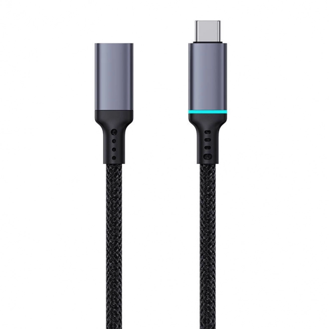 Predlžovací kábel Baseus USB-C samec-samica 10Gbps 1m čierny