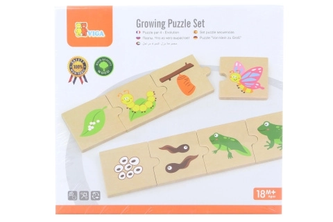 Drevené puzzle Evolúcia