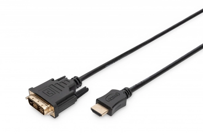 Adaptér kábel HDMI to DVI-D 2m čierny