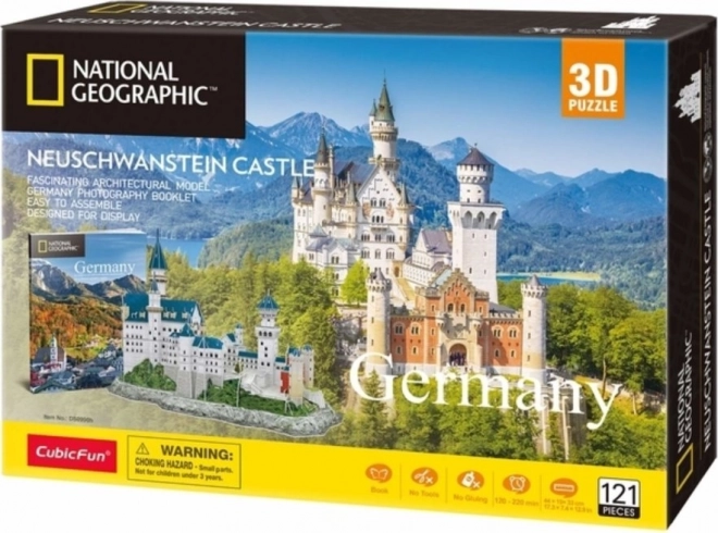 Puzzle 3D Zámok Neuschwanstein - National Geographic