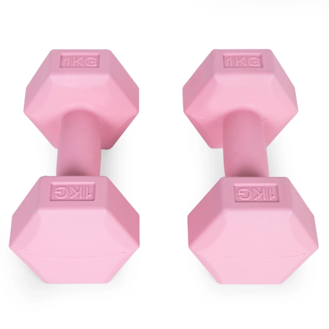 Ružové činky 2x1 kg ModernHome