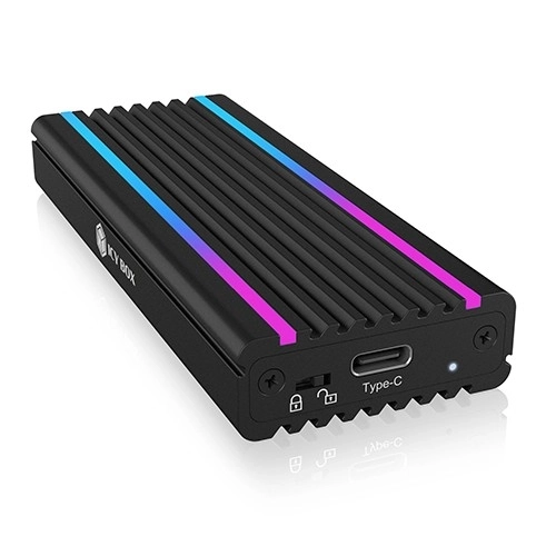 Obudowa pre NVMe SSD s RGB osvetlením