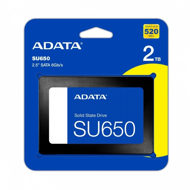 Disk SSD ADATA SU650 2TB s rýchlosťou 520/450 MB/s