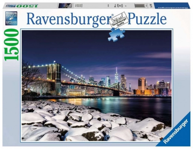 Ravensburger Puzzle Zima v New Yorku 1500 Dielikov