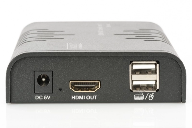Predĺžovač KVM (HDMI+USB) do 120m po Cat.5e UTP alebo IP, 1080p FHD 60Hz, audio