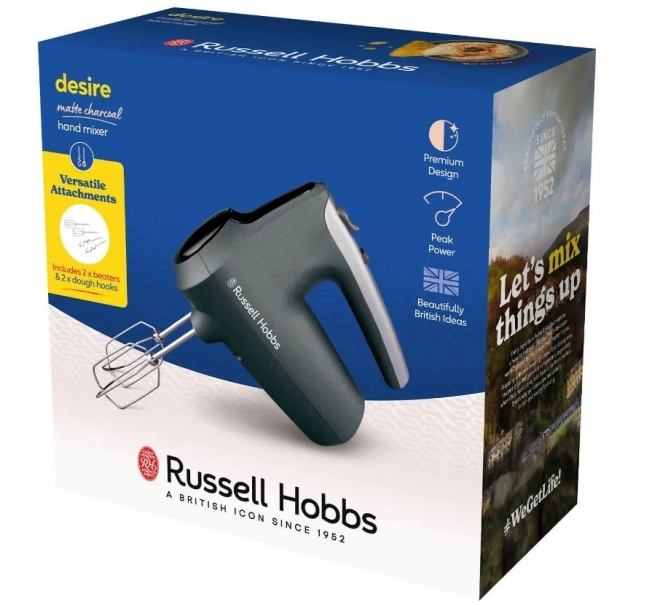 Ručný mixér Russell Hobbs Desire v matnej uhlíkovej farbe