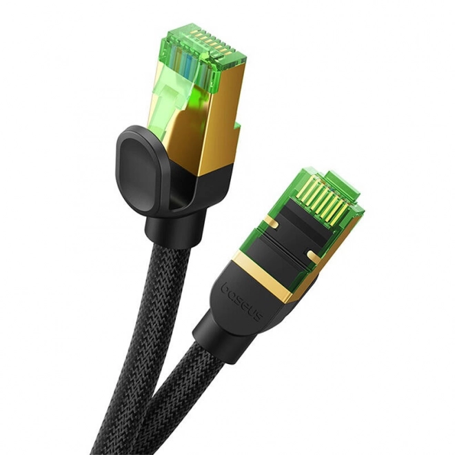 Opletený sieťový kábel Baseus Cat.8 Ethernet RJ45 čierny 5m