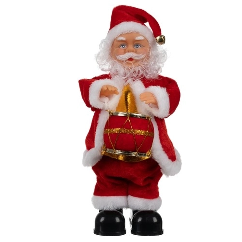 Hrajúca a spievajúca figúrka Santa Clausa 30 cm