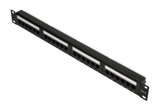 Patchpanel 24 portov Cat6 UTP V2