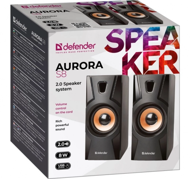 Drôtové reproduktory Aurora S8 2.0