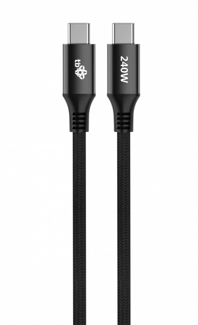 Kábel USB C - USB C 1m 240W čierny