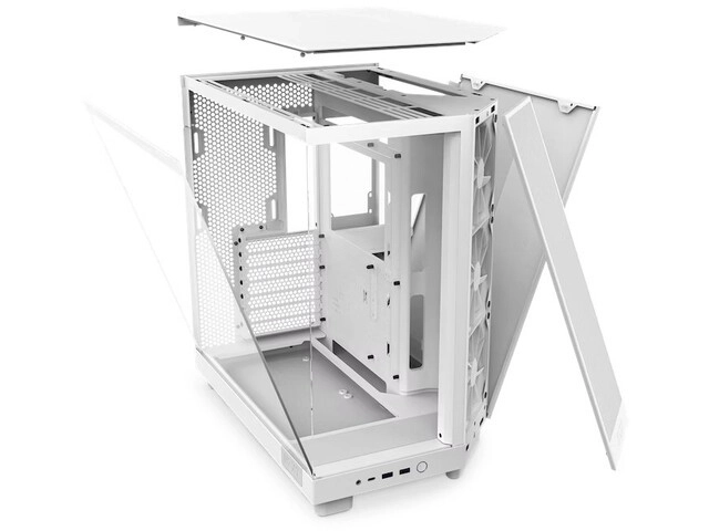 Biela skriňa s oknom NZXT H6 Flow