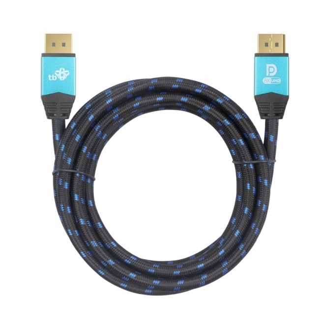 DisplayPort kábel 8K UHD s modrými konektormi 2 m